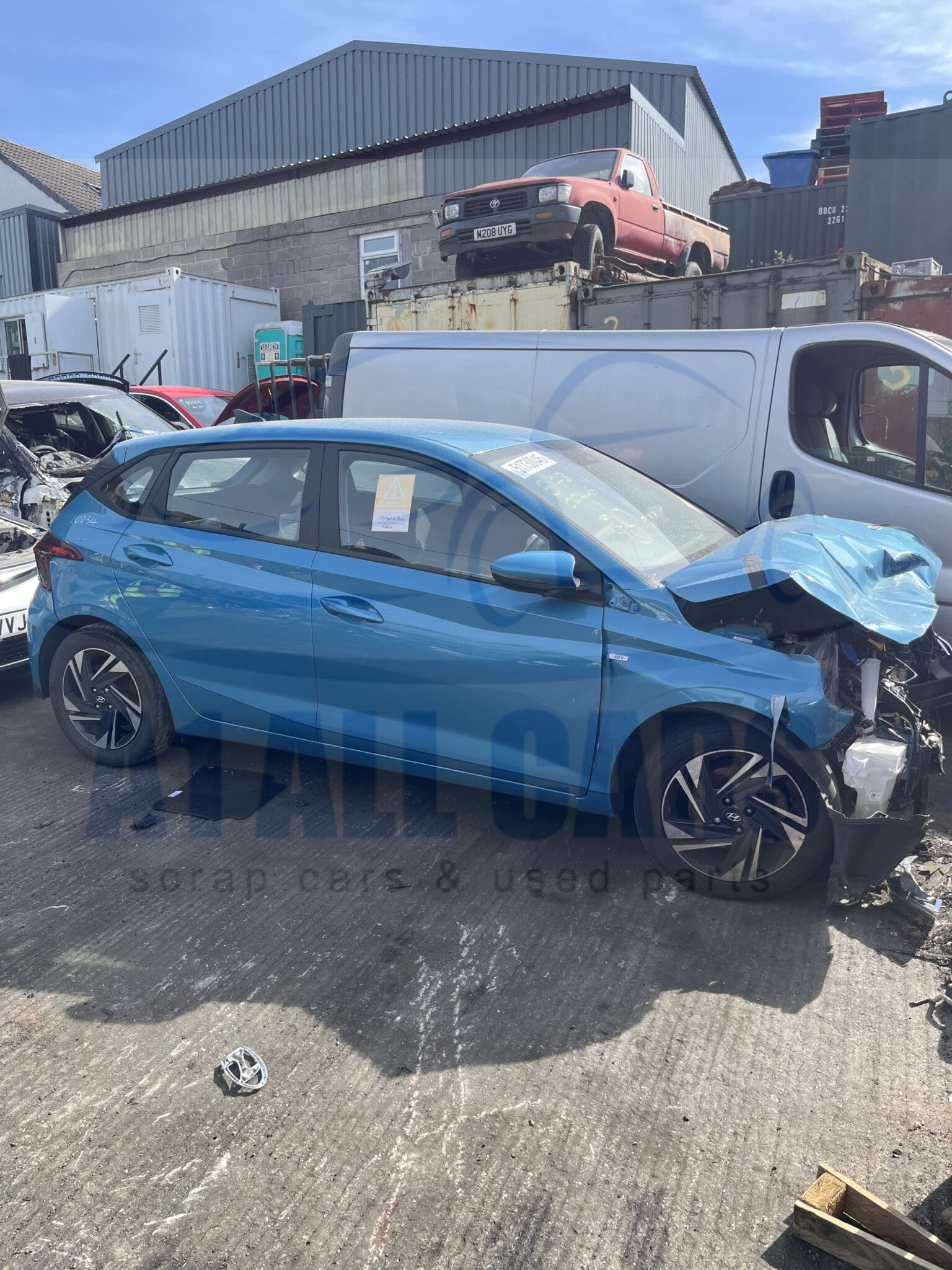 Hyundai I20 T-GDI SE Connect Mk3 2020-2025 1.0 Petrol 6 Speed Manual 5 Door Hatchback Turquoise Breaking for Parts