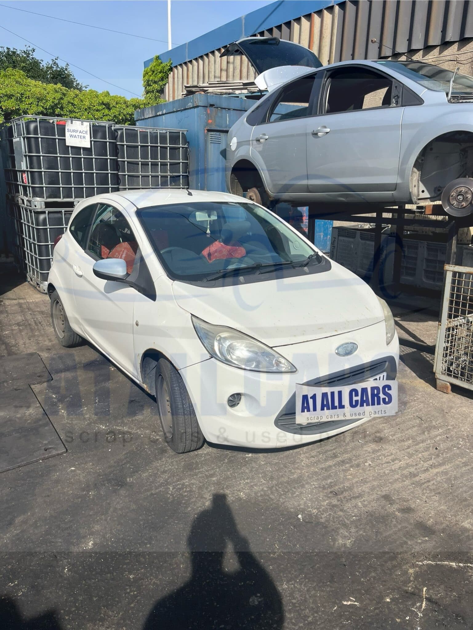 Ford Ka Style Mk2 2009-2016 1.2 Petrol Manual 3 Door Hatchback White F9 Breaking for Parts