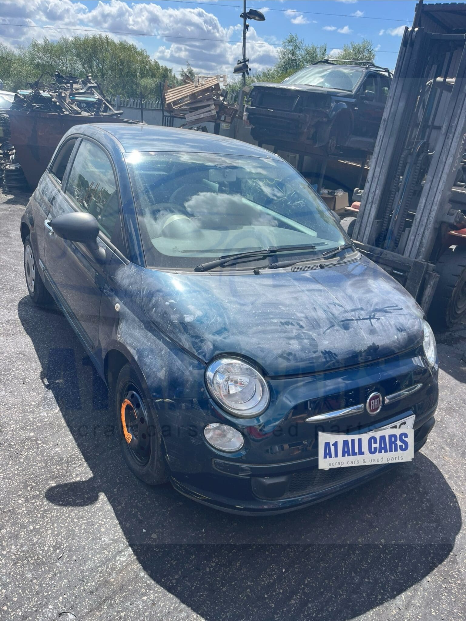 Fiat 500 Pop Mk2 2009-2016 1.2 Petrol 3 Door Hatchback Manual 5 Speed Blue Breaking for Parts
