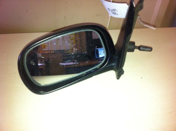 Nissan Micra 1993-2002 Near Side Manual Door Mirror in Black Plastic