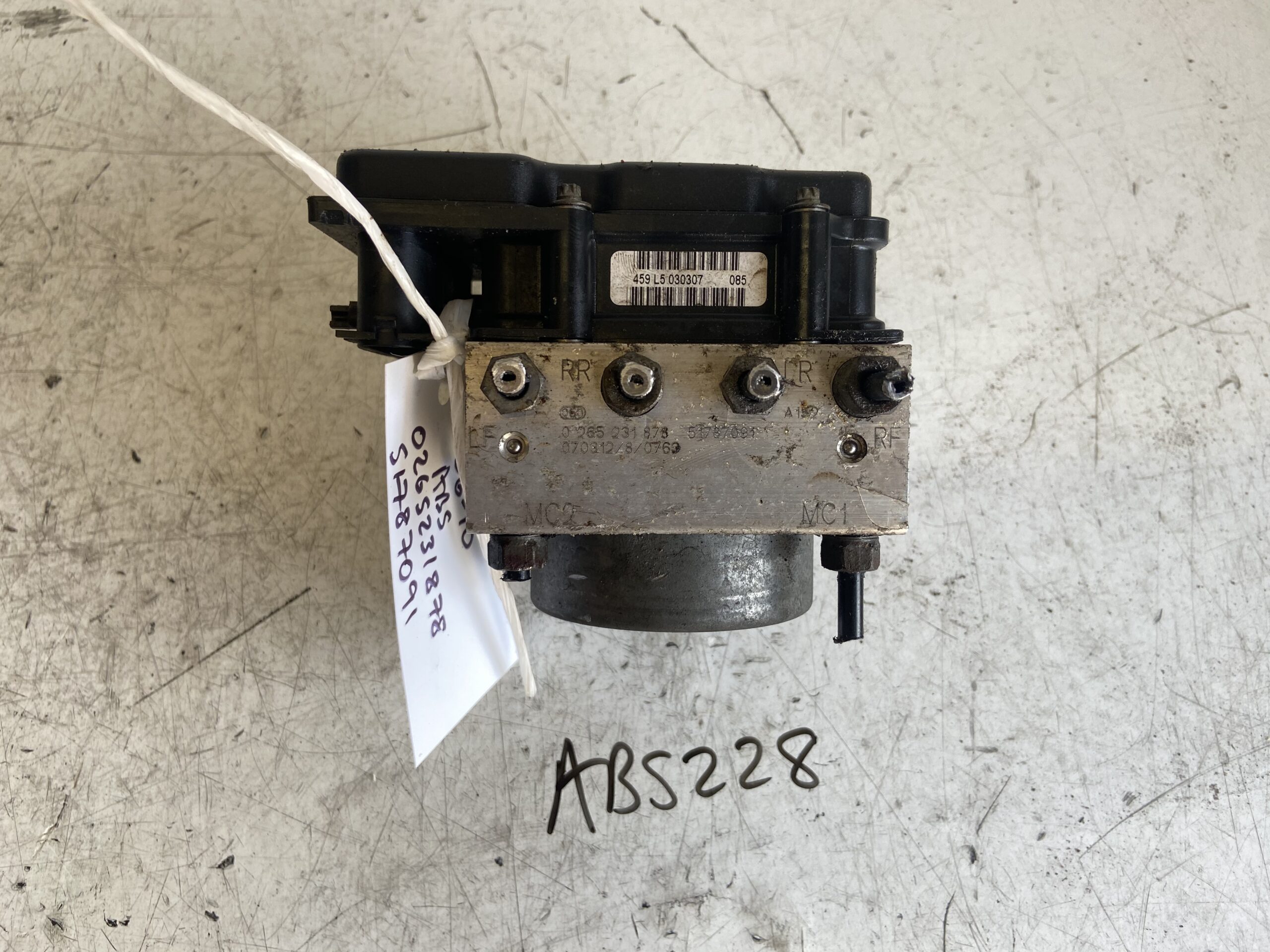 Fiat Punto 2006-2010 ABS Pump – 0265231878 – 51787091