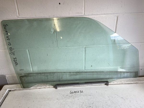 Suzuki Swift 2005-2010 3 Door Hatchback Off Side Front Door Glass
