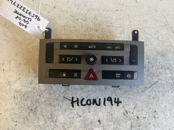 Peugeot 407 2004-2008 Heater Control Panel – Climate – 96573322YW
