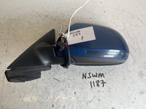 Audi A3 2008-2012 5 Door Hatchback Near Side Electric Door Mirror – Blue – 6 Wire Plug