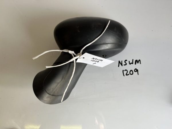 Fiat 500 2007-2015 Near Side Electric Door Mirror – Black Plastic