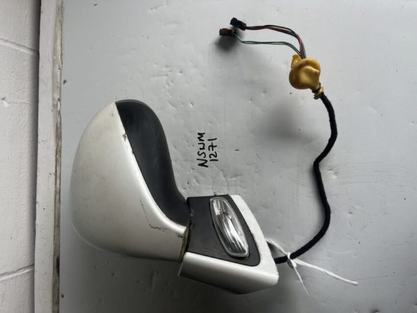 Peugeot 308cc 2007-2012 Coupe Near Side Electric Door Mirror – White ( Power Fold And Puddle Lamp )