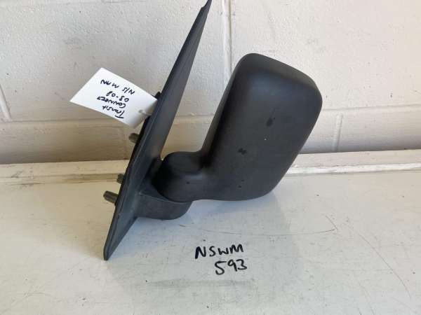 Ford Transit Connect 2003-2008 Van Near Side Manual Door Mirror – Black Plastic