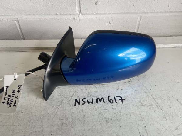 Peugeot 307 2001-2008 Hatchback / Estate Near Side Electric Door Mirror – Blue KMF