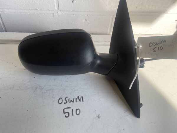 Vauxhall Corsa 2001-2006 Hatchback Off Side Manual Door Mirror – Black Plastic