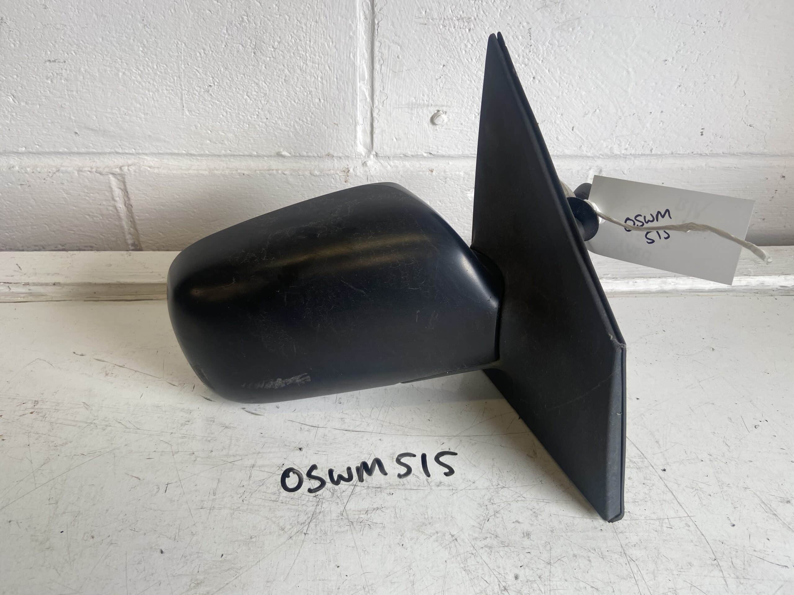 Toyota Yaris 1999-2006 Offside Manual Black Plastic Door Mirror