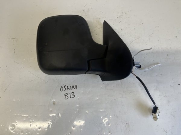 Peugeot Partner / Berlingo 2003-2009 Off Side Manual Door Mirror – Black Plastic