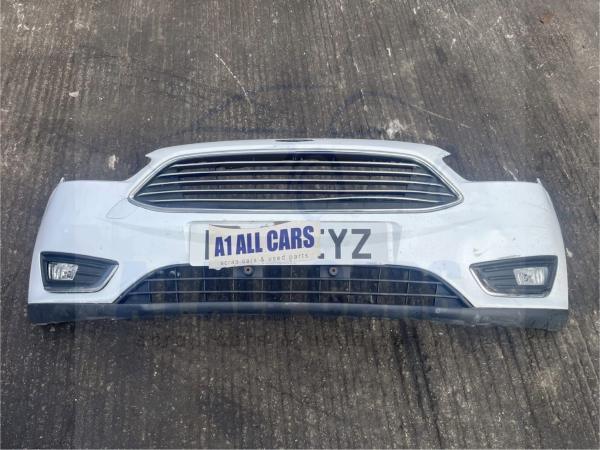 Ford Focus 2015-2018 MK3 FL Front Bumper With Fogs – White 5F Colour Code