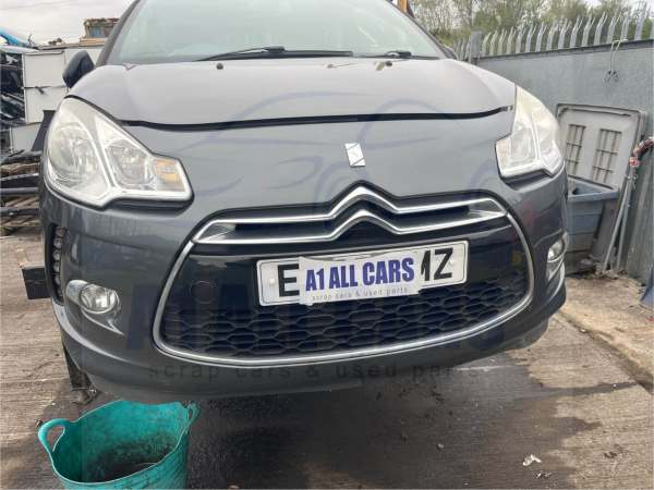 Citroen DS3 2009-2015 Front Bumper With Fogs And DRL – Grey KTP Colour Code