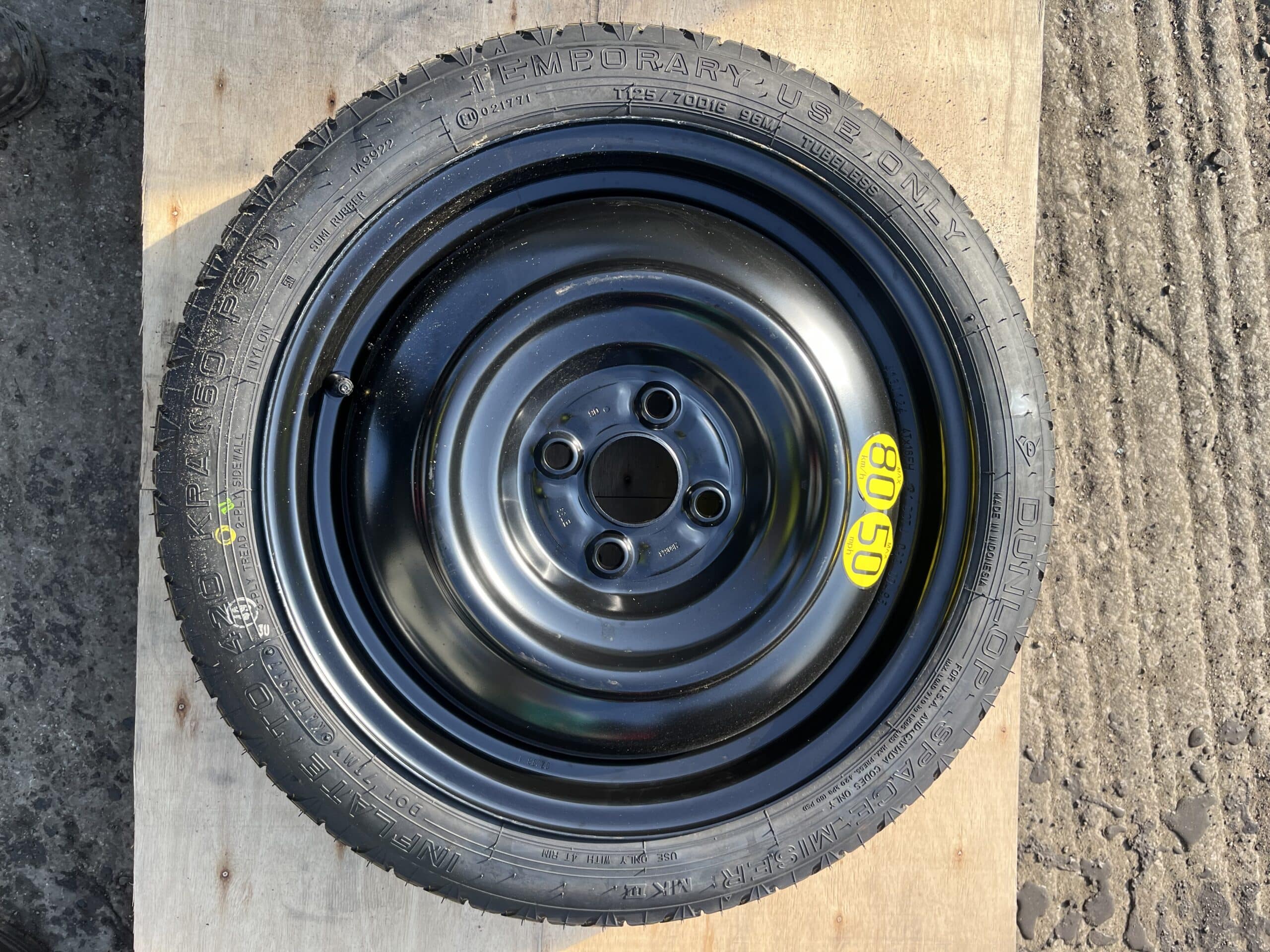 Toyota Yaris 2011-2018 Spare Wheel / Space Saver – 125/70/16