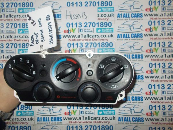 Ford Fiesta 2002-2005 2S6H18549BD Heater Control Panel Non Air Con Type