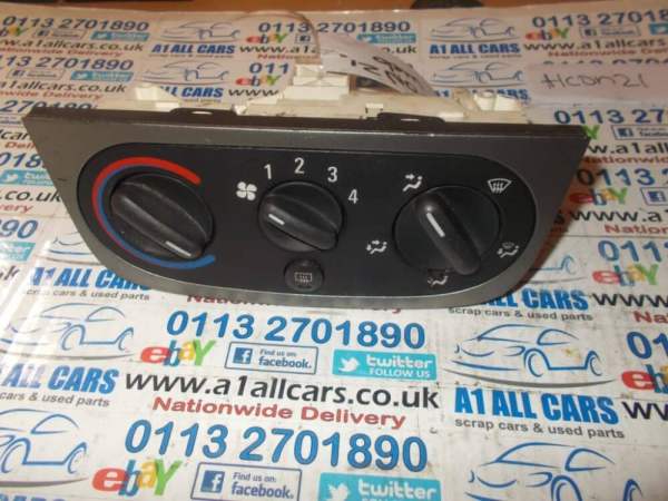 Vauxhall Corsa 2001-2006 Non Air Con Heater Control Panel