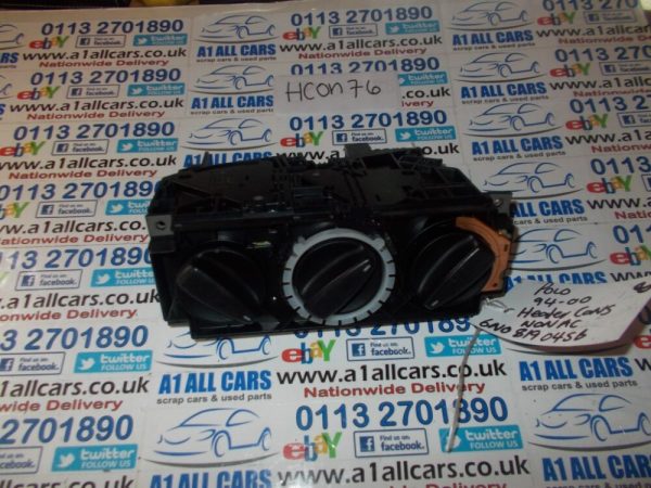 Volkswagen Polo 1994-2000 Heater Control Panel Non A/C 6NO8190456
