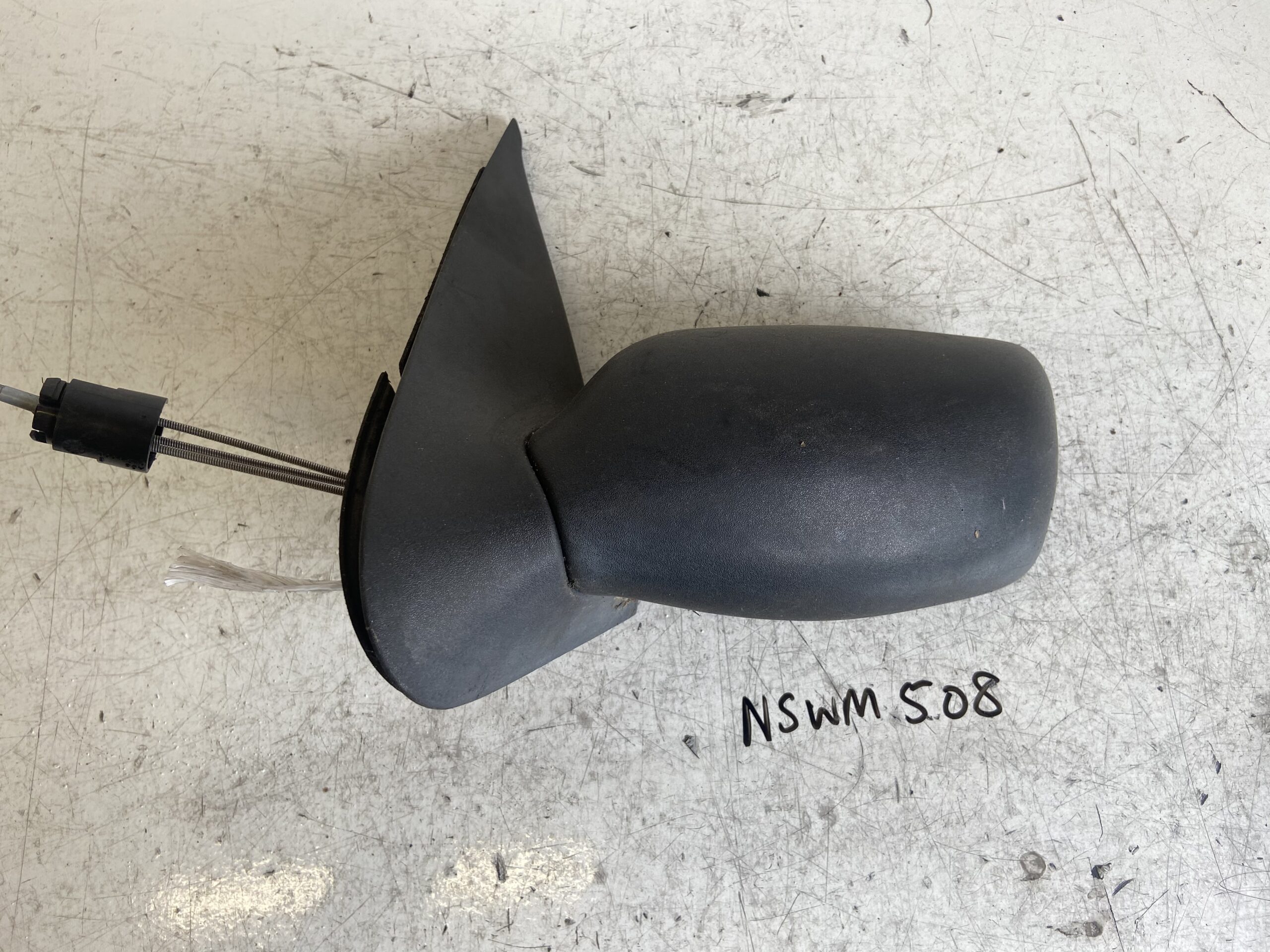 Ford Fiesta 1996-1999 Near Side Manual Black Plastic Door Mirror
