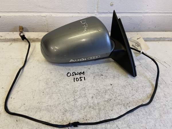 Audi A4 2005-2008 Saloon / Estate Off Side Electric Door Mirror – Grey LY7G