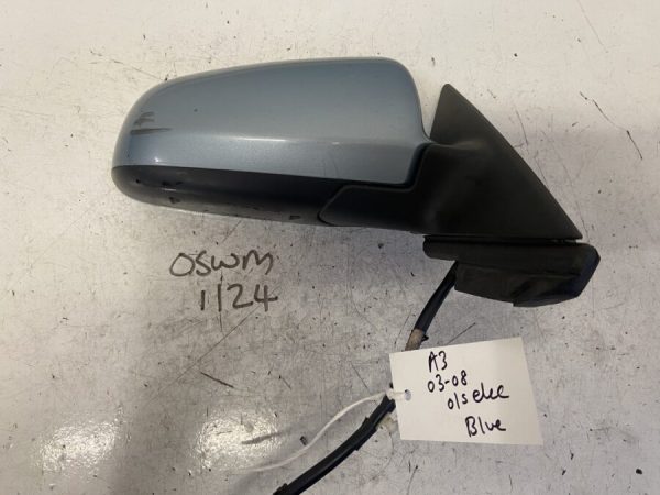 Audi A3 2003-2008 Hatchback Off Side Electric Door Mirror – Blue