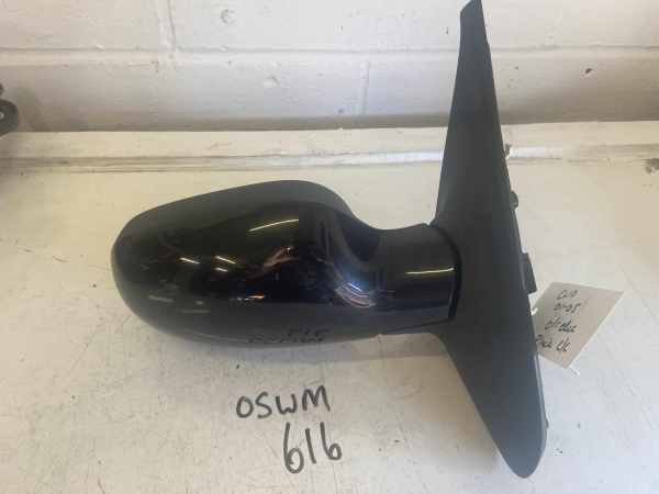 Renault Clio 2001-2005 Hatchback Off Side Electric Door Mirror – Black Colour Coded