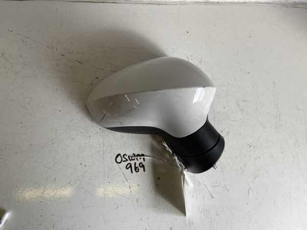 Seat Ibiza 2008-2015 Hatchback Off Side Electric Door Mirror – White LB9A