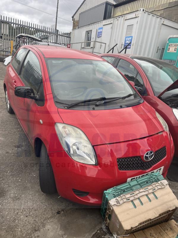 Toyota Yaris TR VVTI Mk2 2006-2009 1.3 Petrol Manual 3 Door Hatchback Red 3PO Breaking for Parts