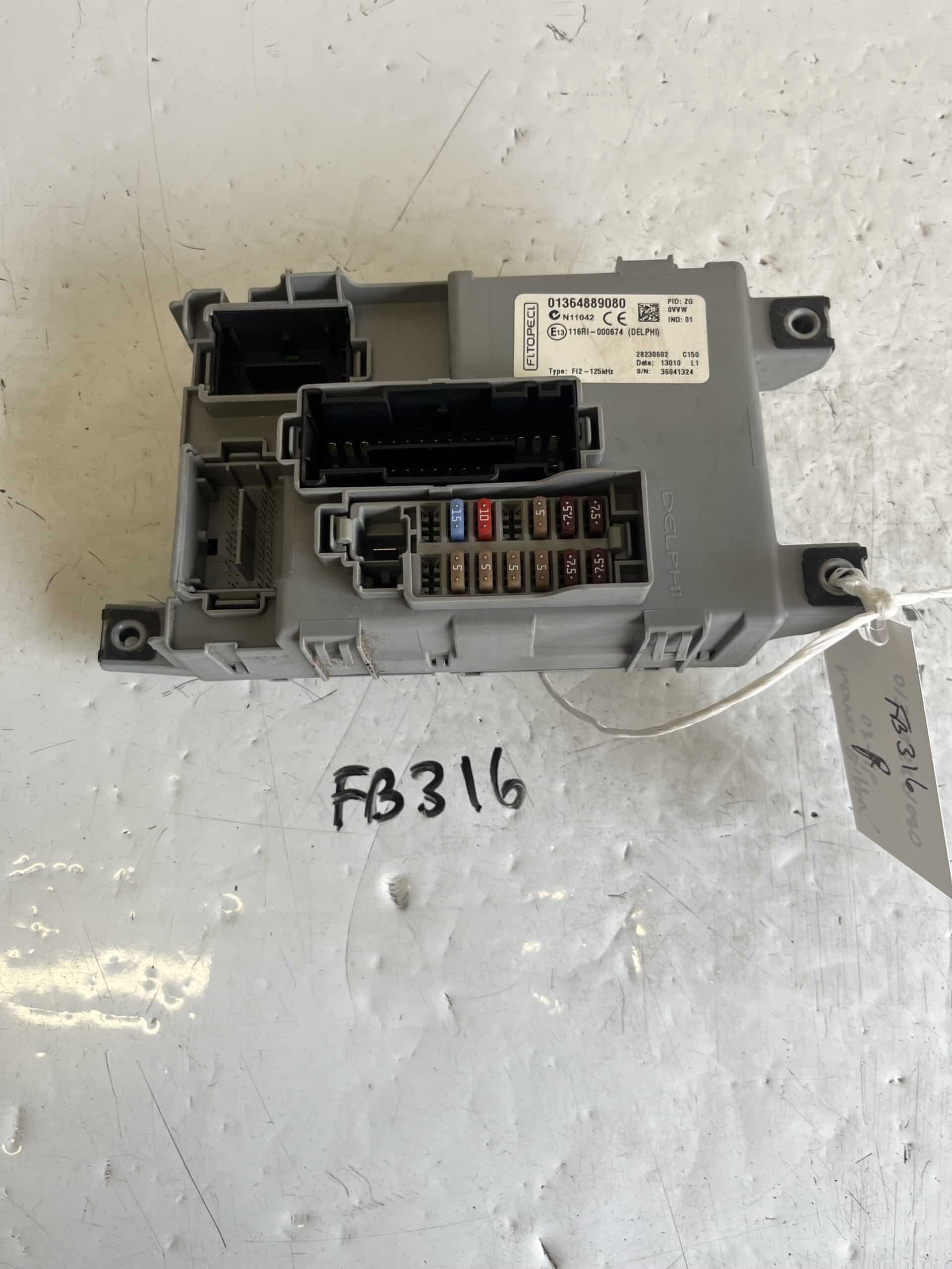 Citroen Nemo / Peugeot Bipper 2008-2016 Fuse Box – 01364889080
