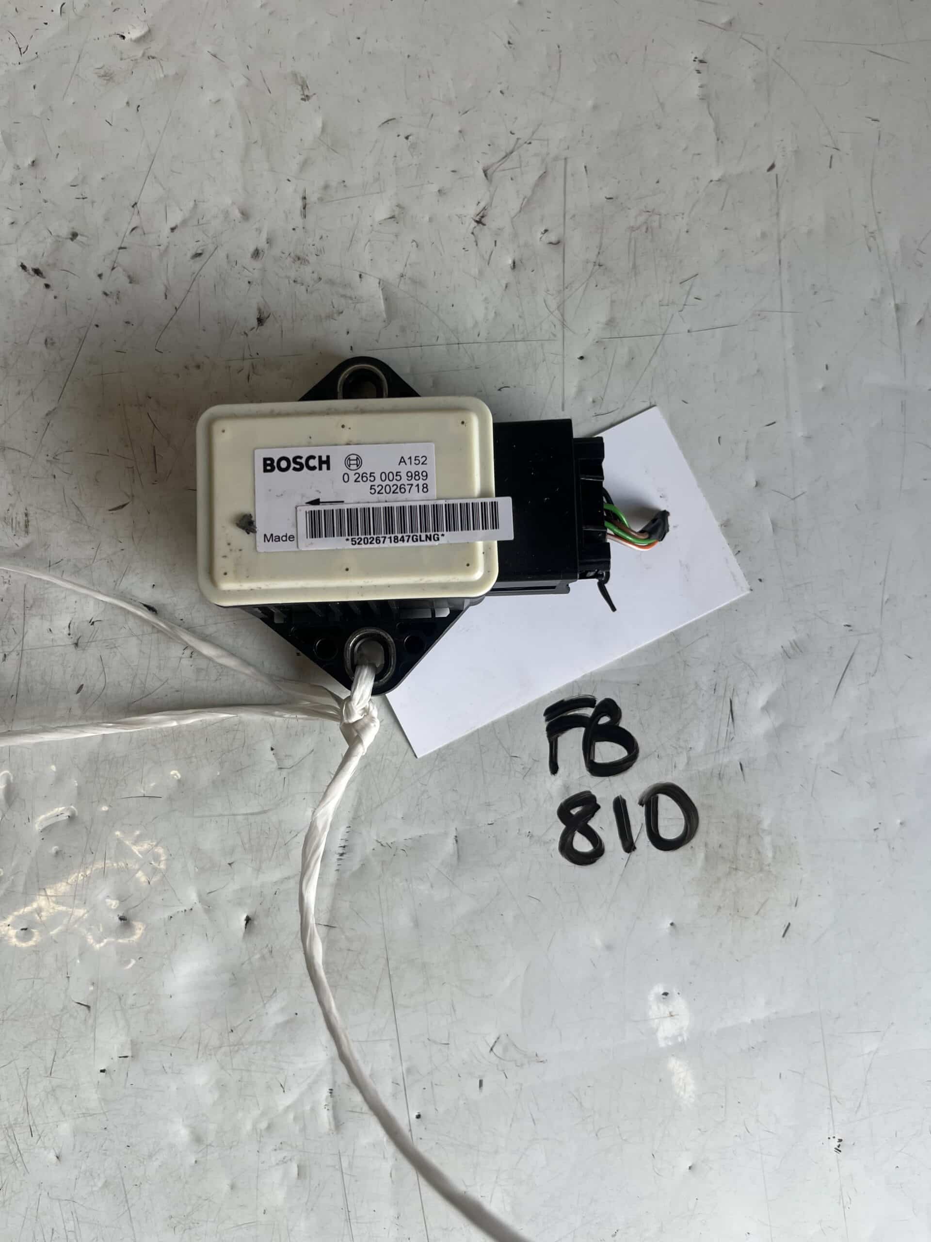 Fiat 500 2007-2021 Yaw Rate Sensor – 0265005989 / 52026718