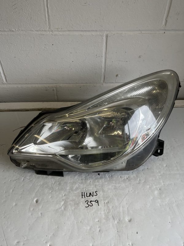 Vauxhall Corsa 2010-2014 Hatchback Near Side Headlamp – Chrome Fascia – 13295017