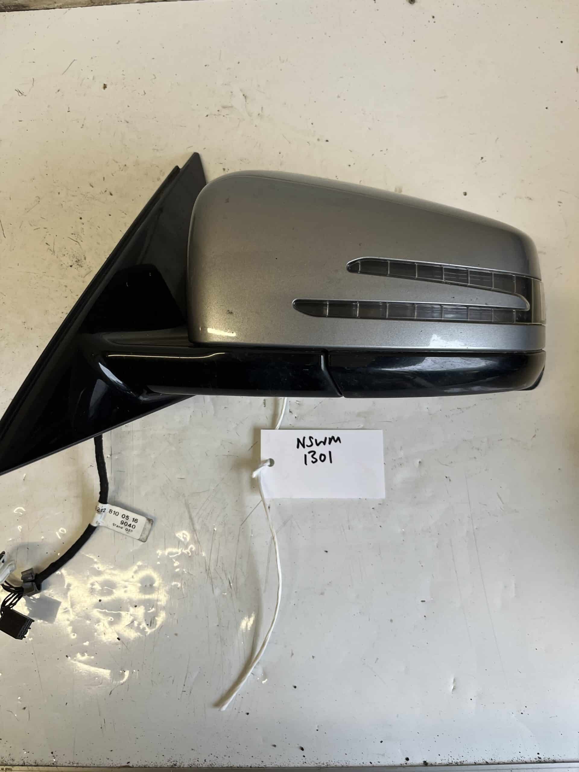 Mercedes E Class 2009-2012 Saloon / Estate Near Side Electric Door Mirror – Grey 792 ( Power Fold )