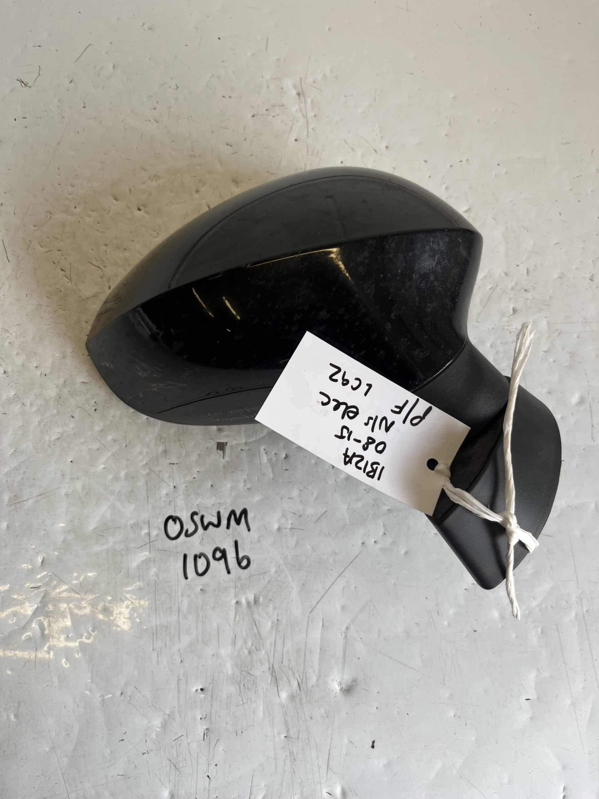 Seat Ibiza 2008-2015 Hatchback Off Side Electric Door Mirror – Black LC9Z