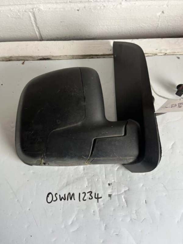 Citroen Nemo / Peugeot Bipper 2008-2016 Van / MPV Off Side Electric Door Mirror – Black Plastic