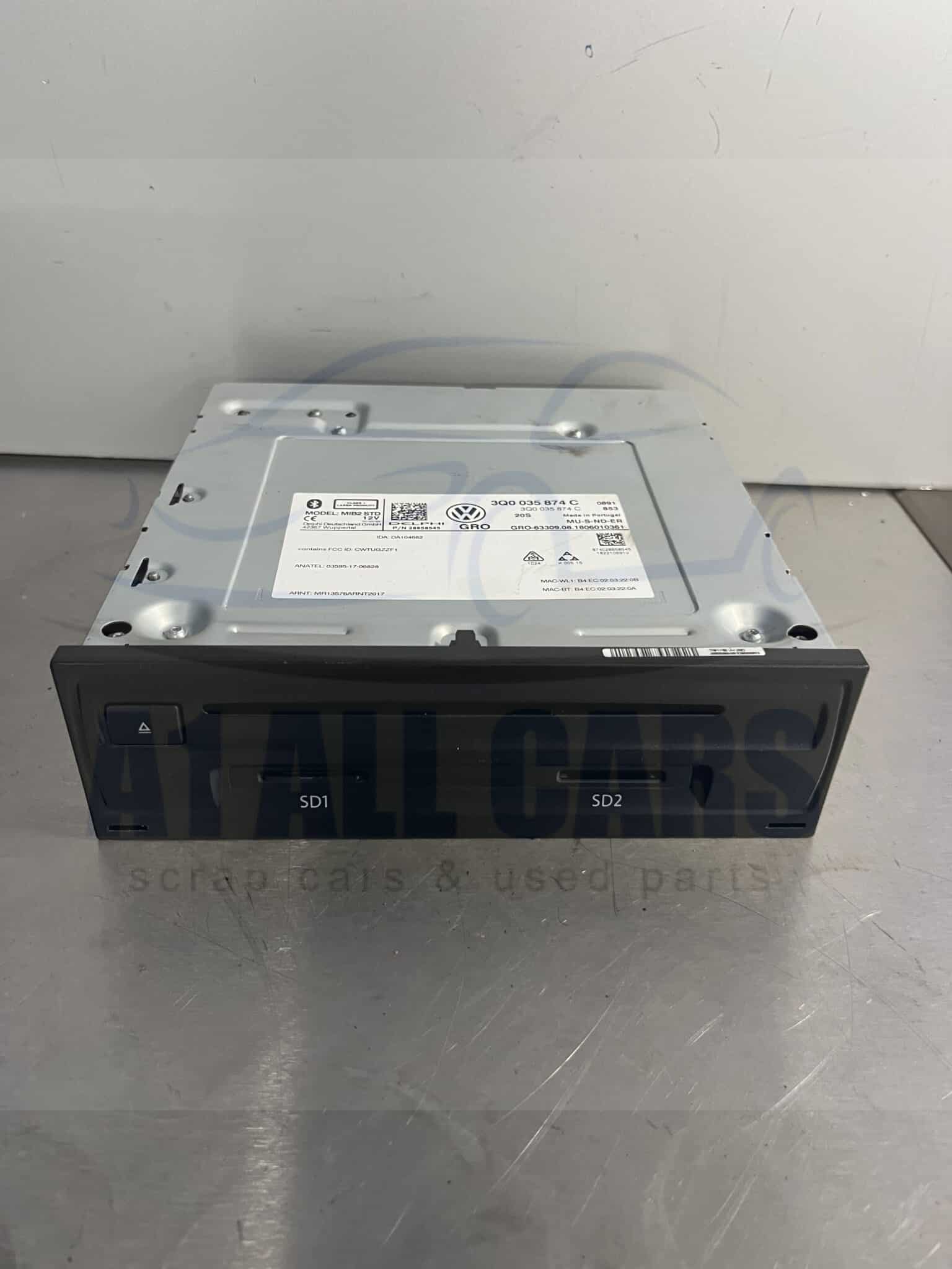 Volkswagen Polo / Golf 2016-2019 Radio / Sat Nav / Head Unit – 3Q0035874C