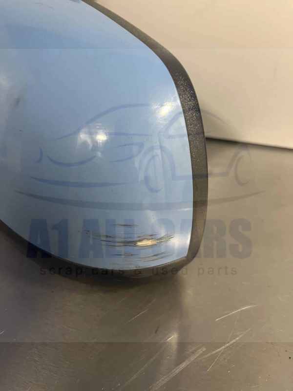 Kia Picanto 2011-2015 Hatchback Near Side Manual Door Mirror  – Blue ABB ( Scratch On Cover )