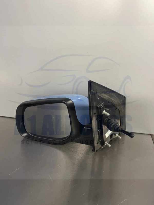 Kia Picanto 2011-2015 Hatchback Near Side Manual Door Mirror  – Blue ABB ( Scratch On Cover )