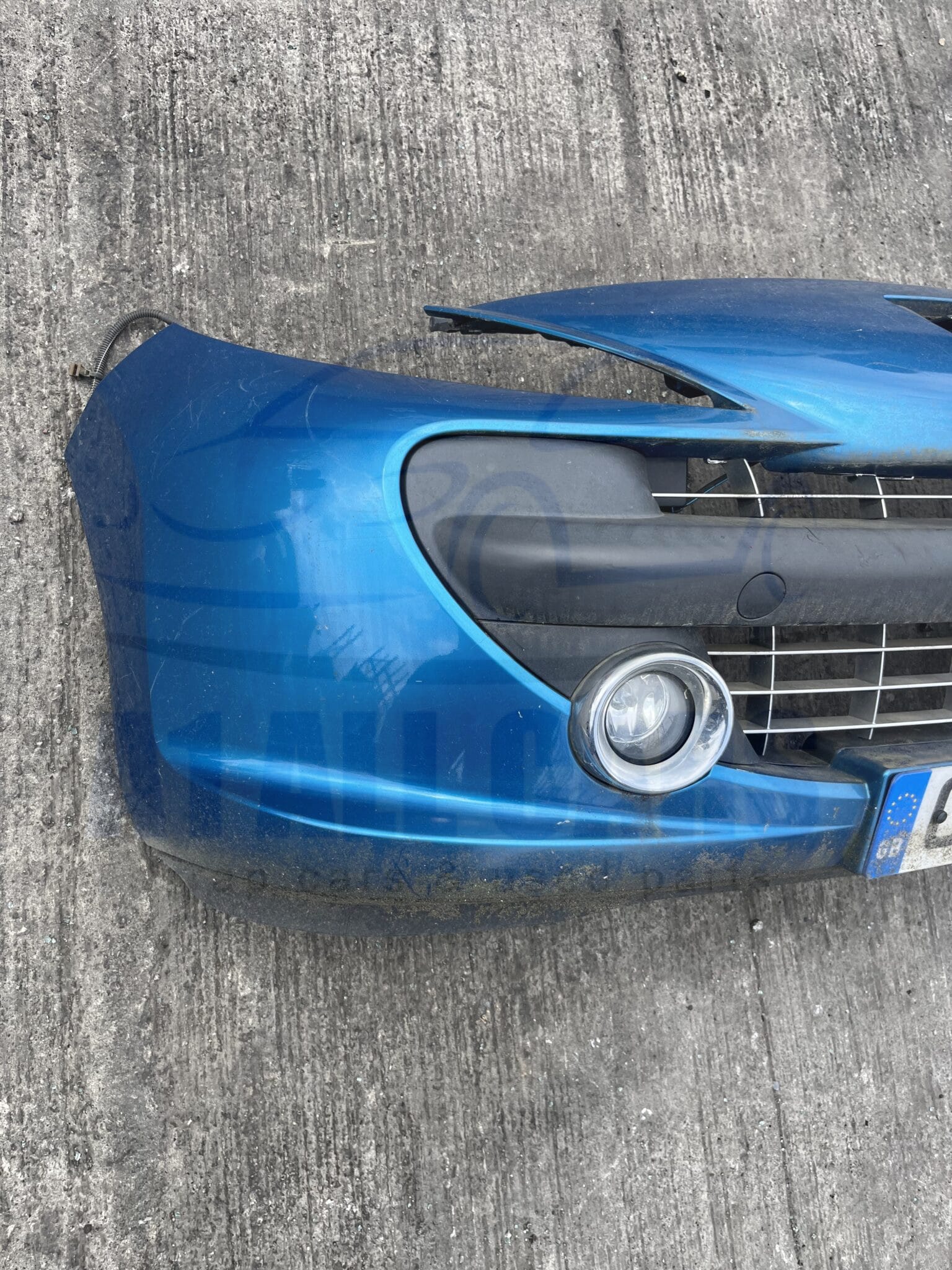 Peugeot 207 2006-2012 Front Bumper With Fogs – Blue