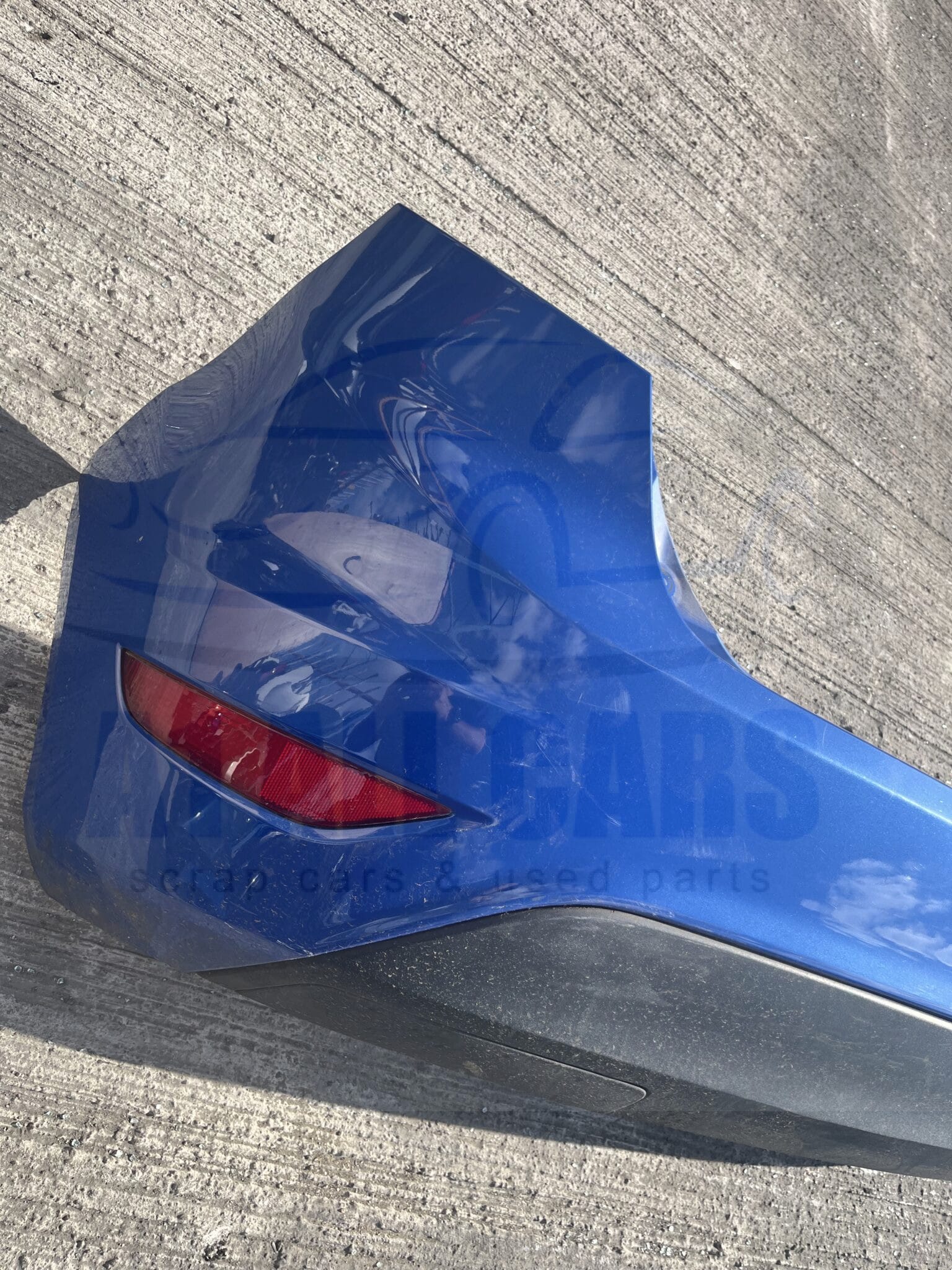 Ford Fiesta 2008-2017 Hatchback Rear Bumper – Blue CC Colour Code ( Missing One Reflector )