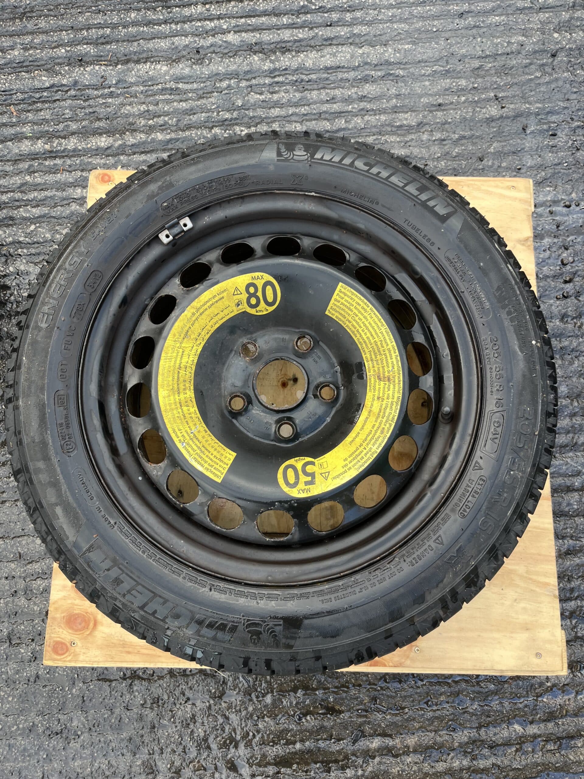 Skoda Superb 2008-2013 Spare Wheel And Tyre – 205/55/16