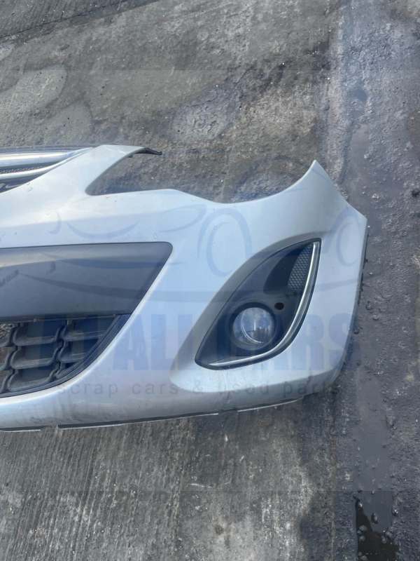 Vauxhall Corsa 2010-2014 Front Bumper With Fogs – Silver Z176 Colour Code