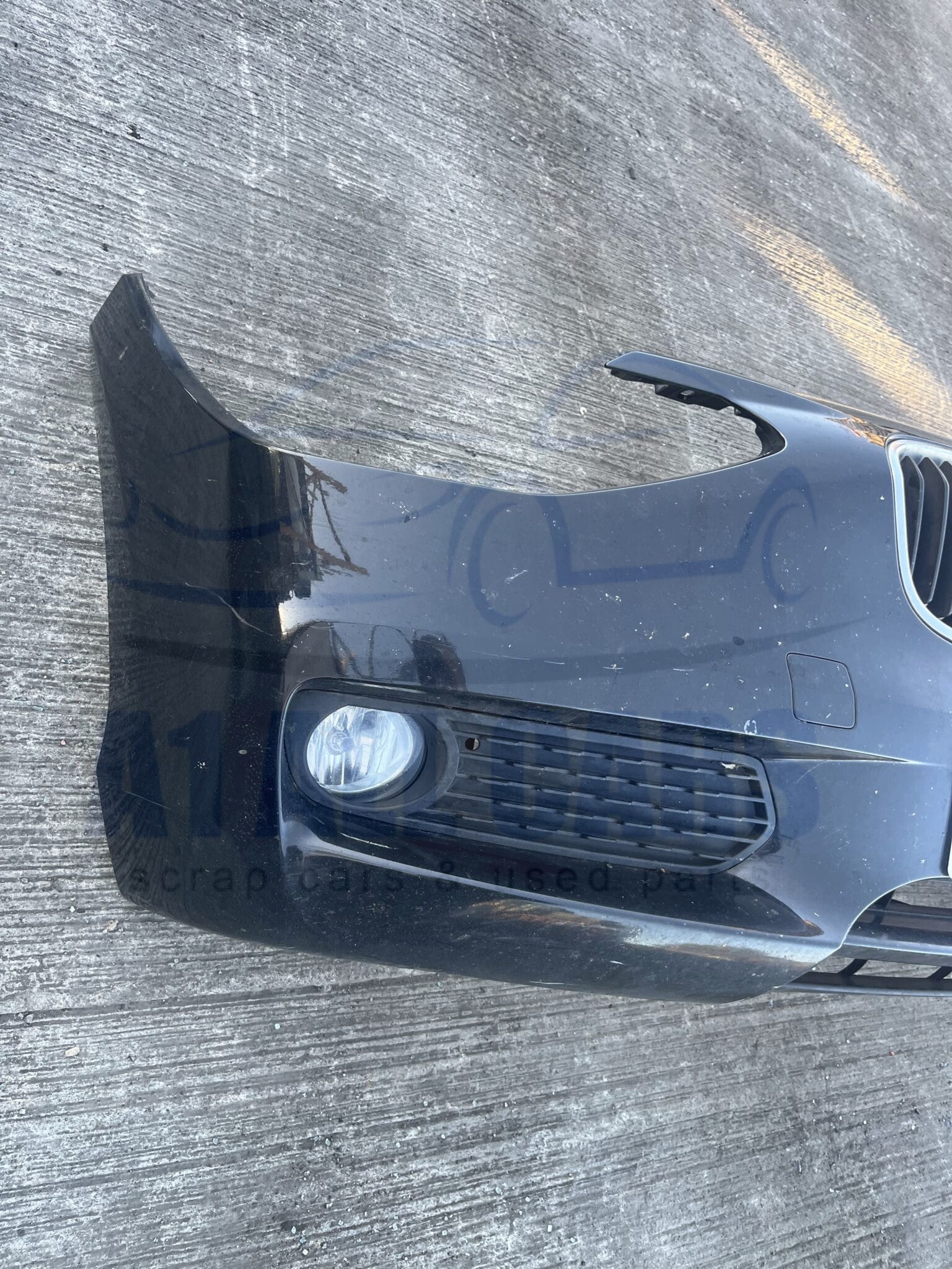 BMW 1 Series 2011-2015 Front Bumper With Fogs – Black 475 Colour Code