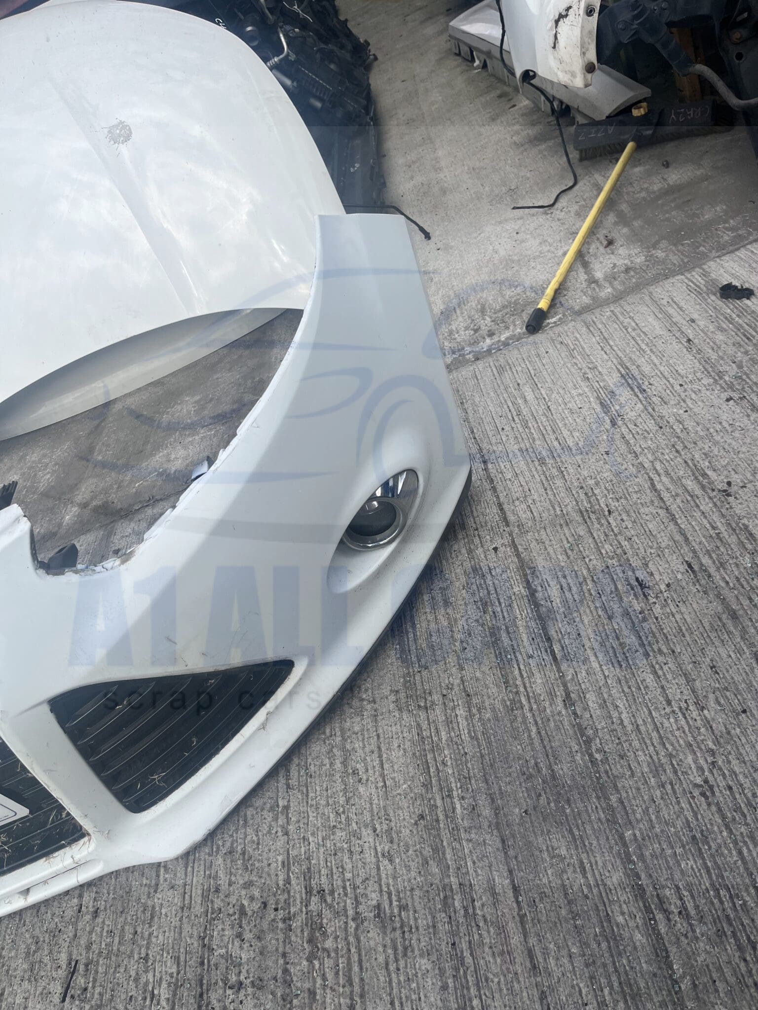 Ford Focus 2011-2015 Front Bumper With Fogs – White