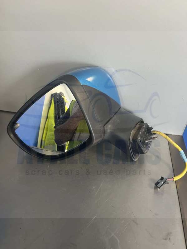 Renault Captur 2013-2018 Near Side Electric Door Mirror – Blue TERPM Colour Code