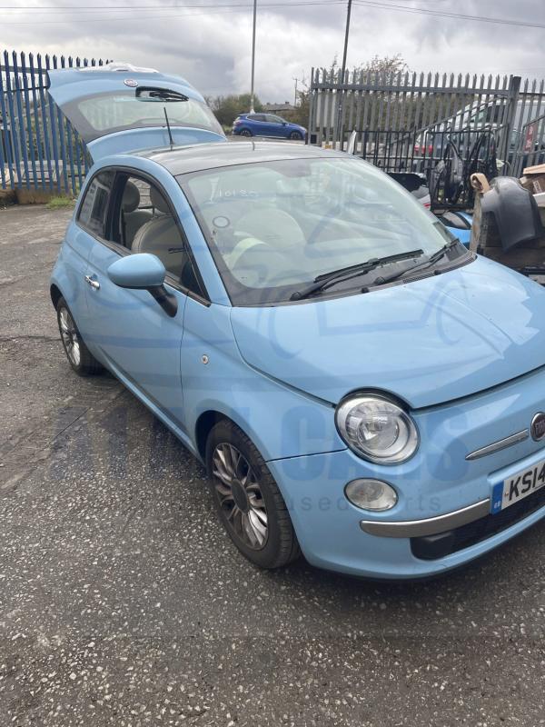 Fiat 500 2007-2015 3 Door Hatchback 1.2 Petrol Manual Blue C175 Breaking For Parts