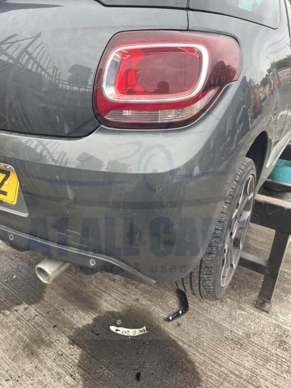Citroen DS3 2009-2015 3 Door Hatchback Rear Bumper With Sensors – Grey KTP Colour Code
