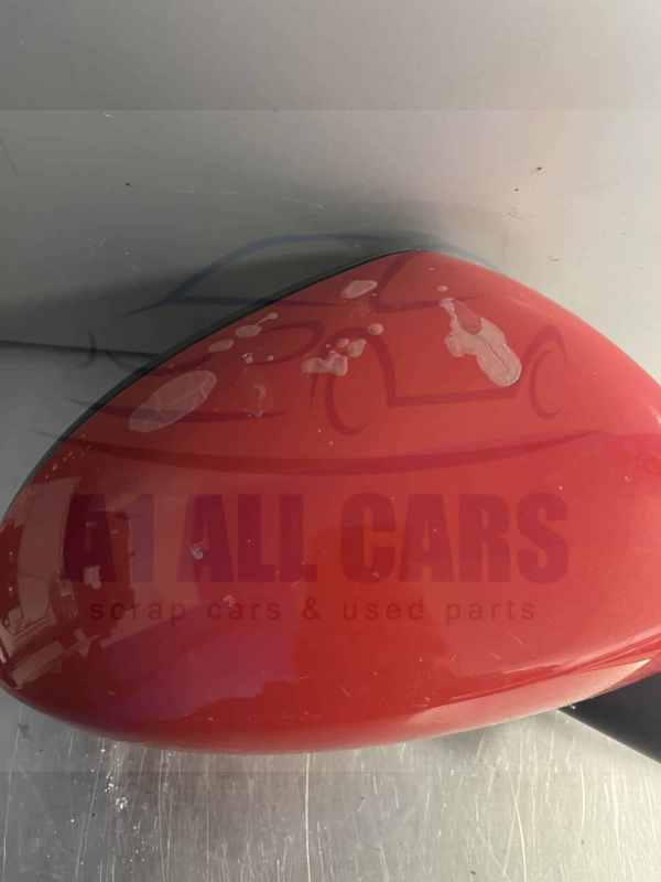 Vauxhall Corsa 2006-2014 Off Side Electric Door Mirror – Red Z547 Colour Code ( Small Paint Peel )