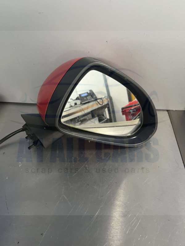 Vauxhall Corsa 2006-2014 Off Side Electric Door Mirror – Red Z547 Colour Code ( Small Paint Peel )