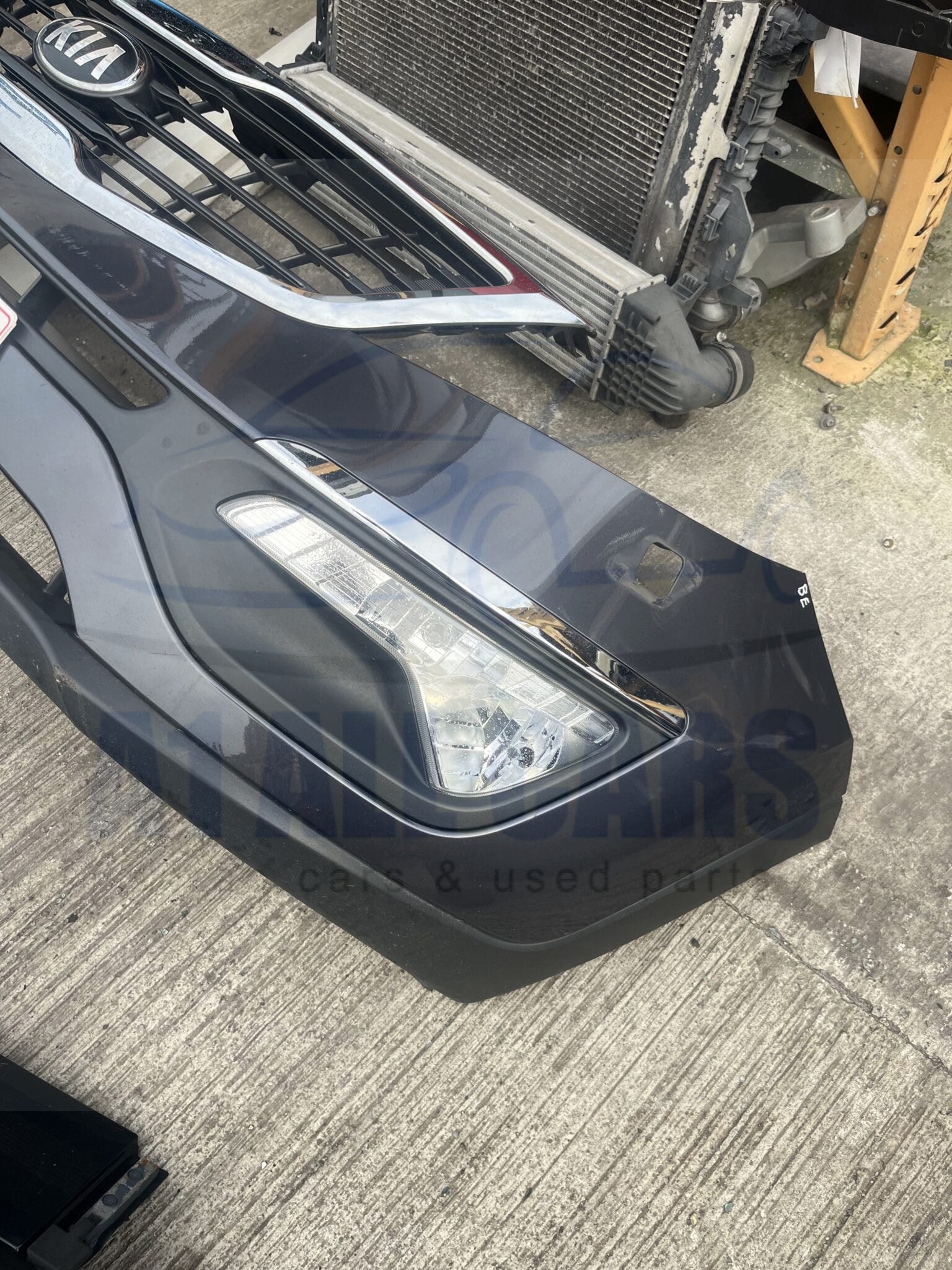 KIA Sportage 2010-2016 Front Bumper With Fogs – Grey BE Colour Code