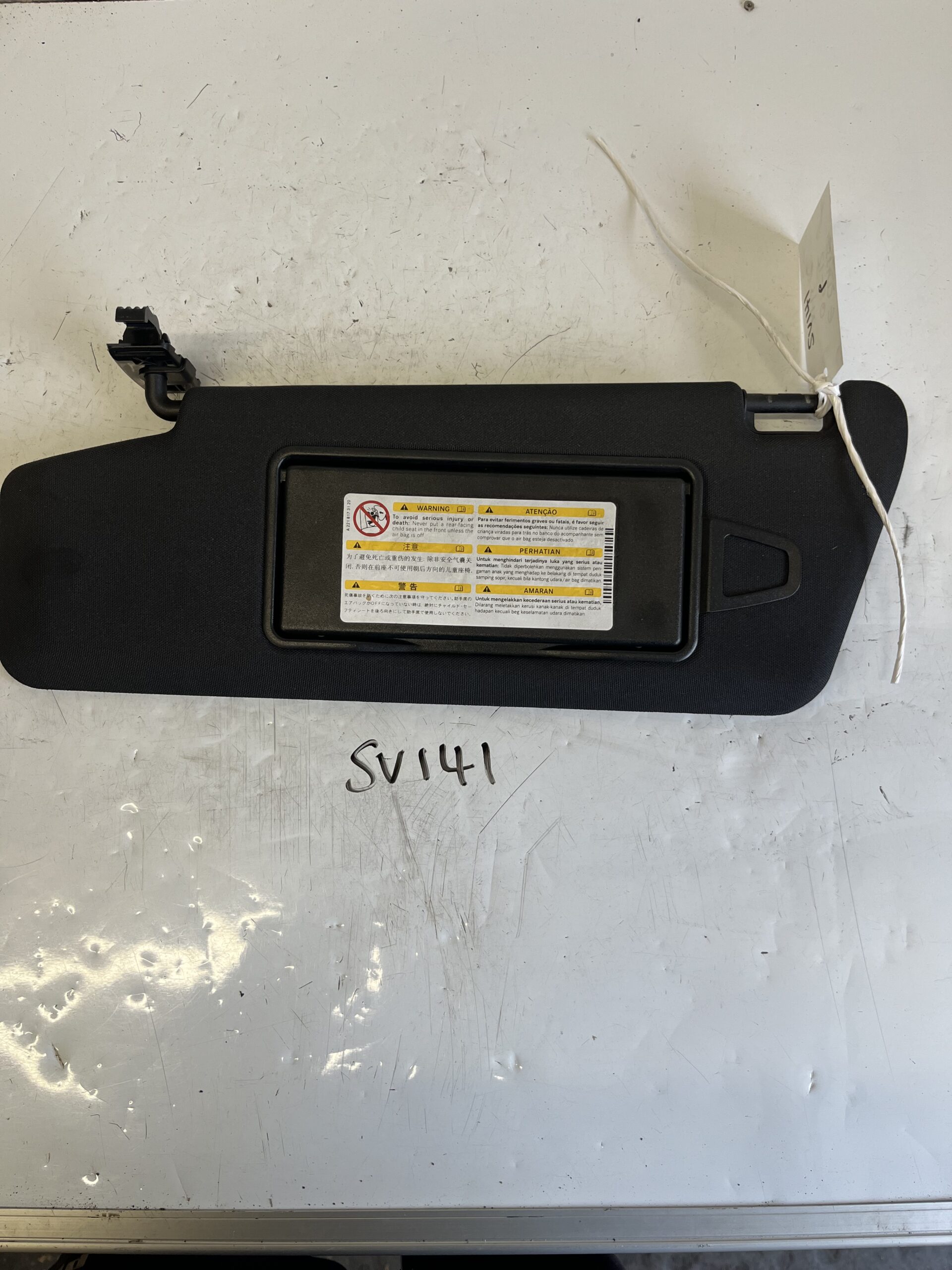 Mercedes E Class 2009-2014 Estate / Saloon Near Side Sun Visor With Mirror – Black