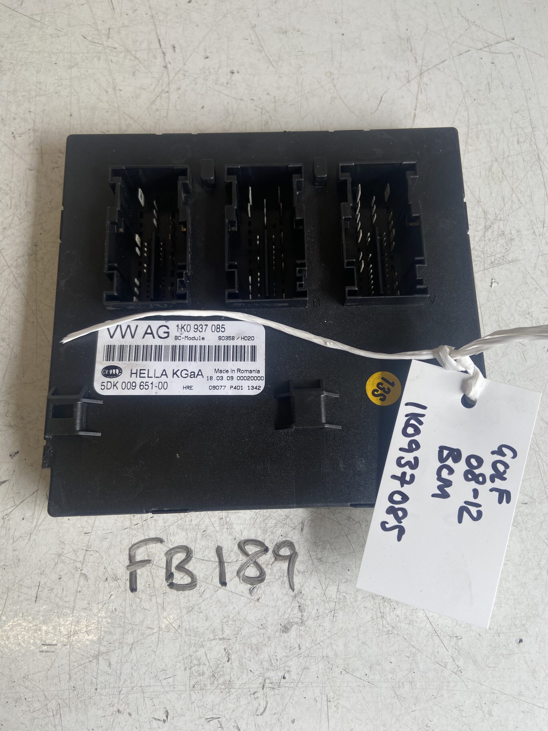 Volkswagen Golf 2008-2012 Body Control Module – BCM – 1K0937085
